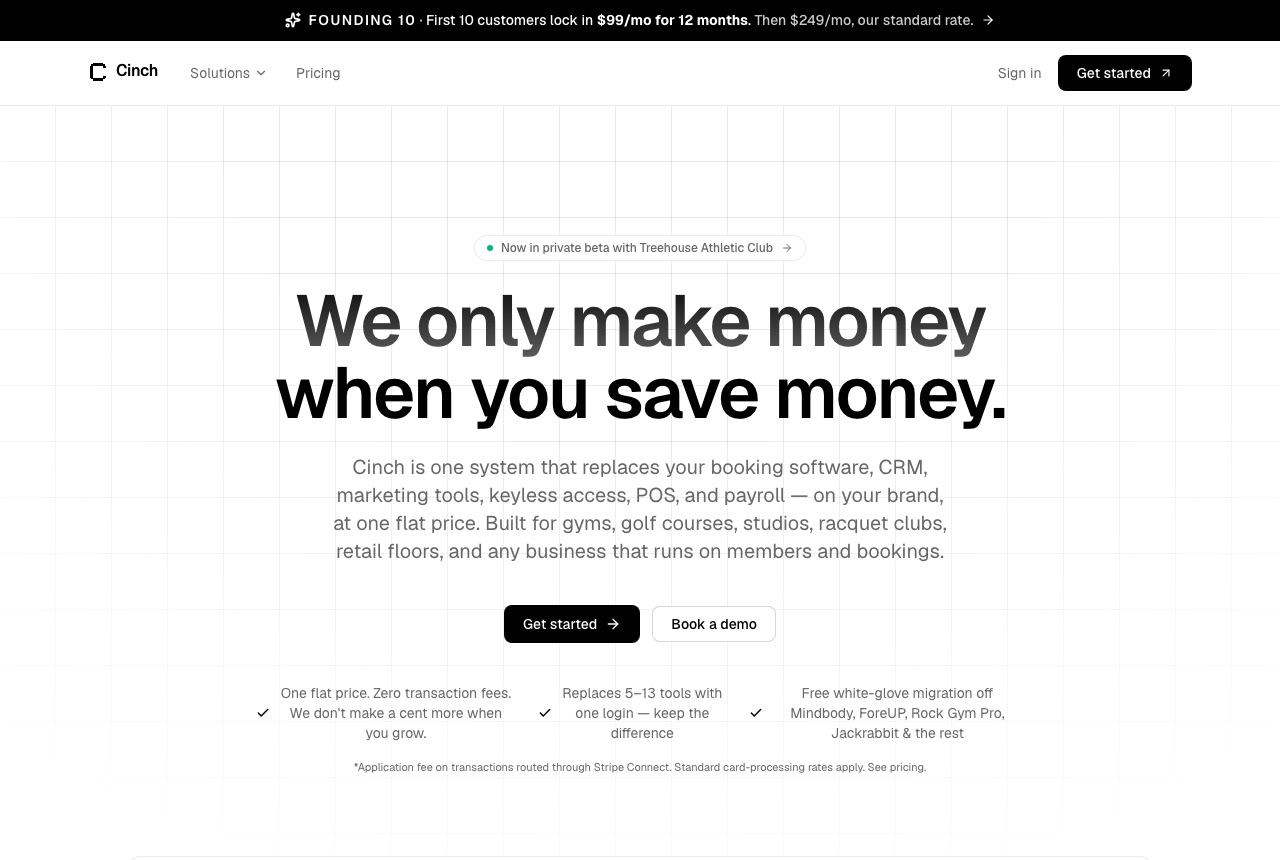 Cinch website
